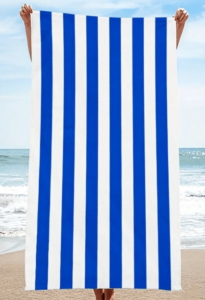 Microvezel handdoek in leuk tasje-Blauw